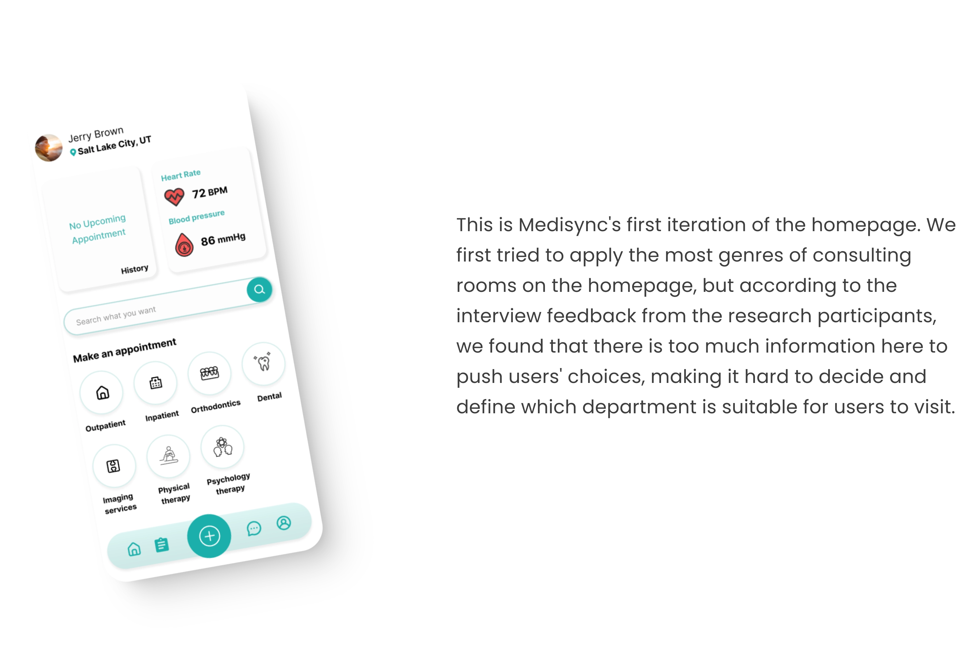 Low fidelity prototype - Primary user flows and navigation structure