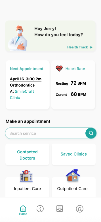 Mobile app screen 1